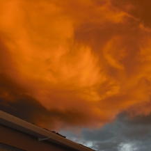 (c) JLPhillips 2013 A storm cloud over the house.