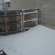 Blizzard snowbank 12/3/2013