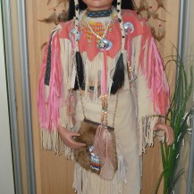 (c) JLPhillips 2014, Native American doll, I received as a present from Mom, It's 4 ft tall.